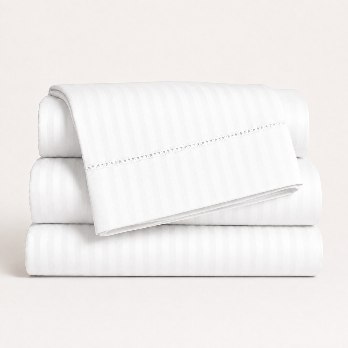 1500 Thread Count Egyptian Cotton Bed Sheet Set by Five Luxe Collection – Luxury Sateen Sheets with Elegant Hemstitch Design, Deep Pocket, Hotel Collection Bedding