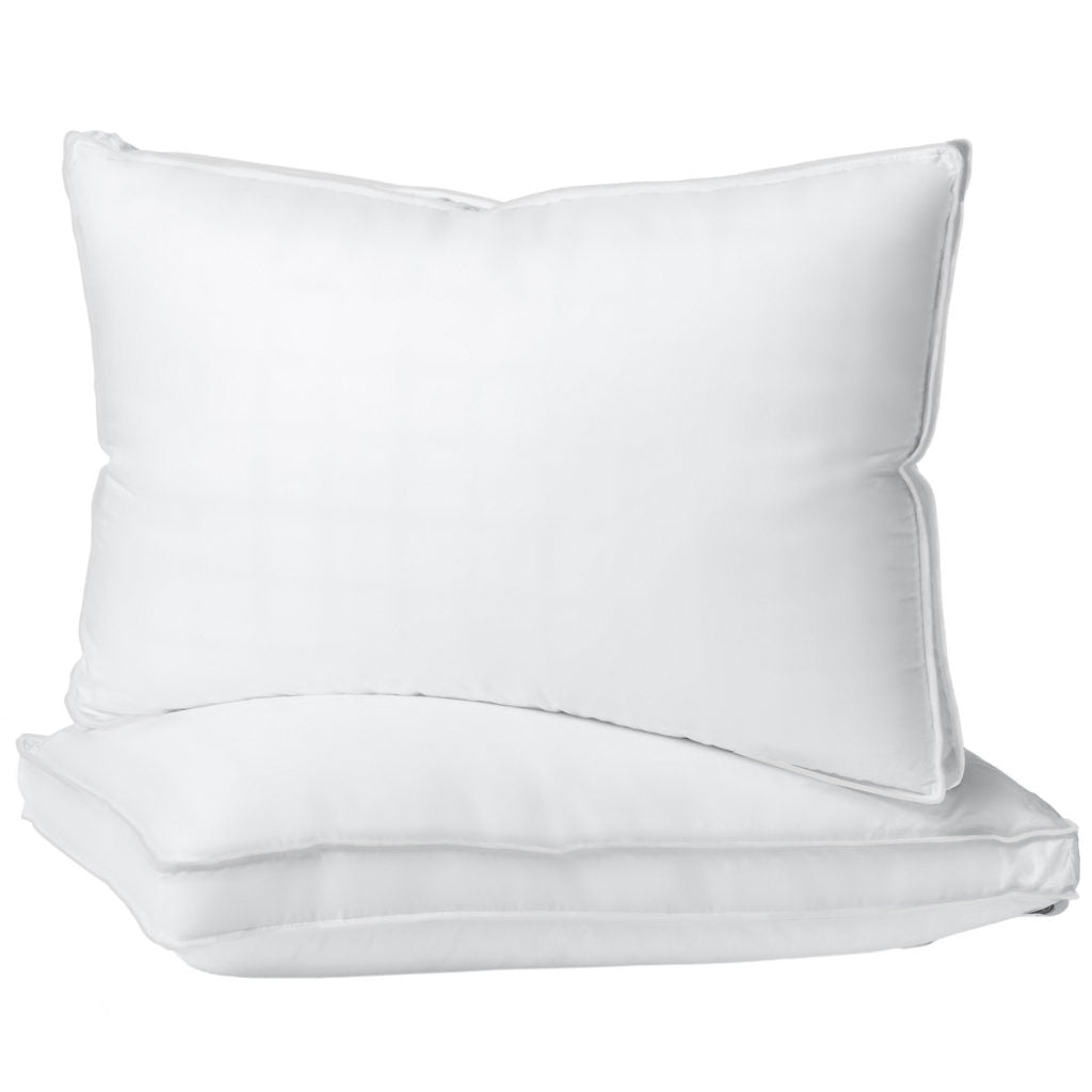 300 Thread Count 100% Egyptian Cotton Down-Alternative Gusseted Pillows