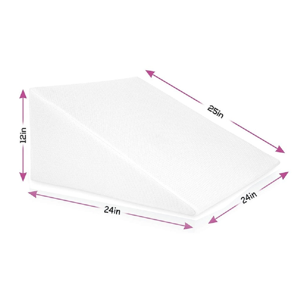 Bed Wedge Pillow with Memory Foam Top - Versatile Body Positioner Relieves Neck and Back Pain - Removable Cover image 3