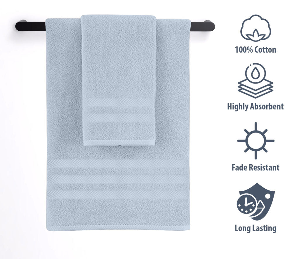 6-Piece 100% Cotton Bath Towel Set image 5