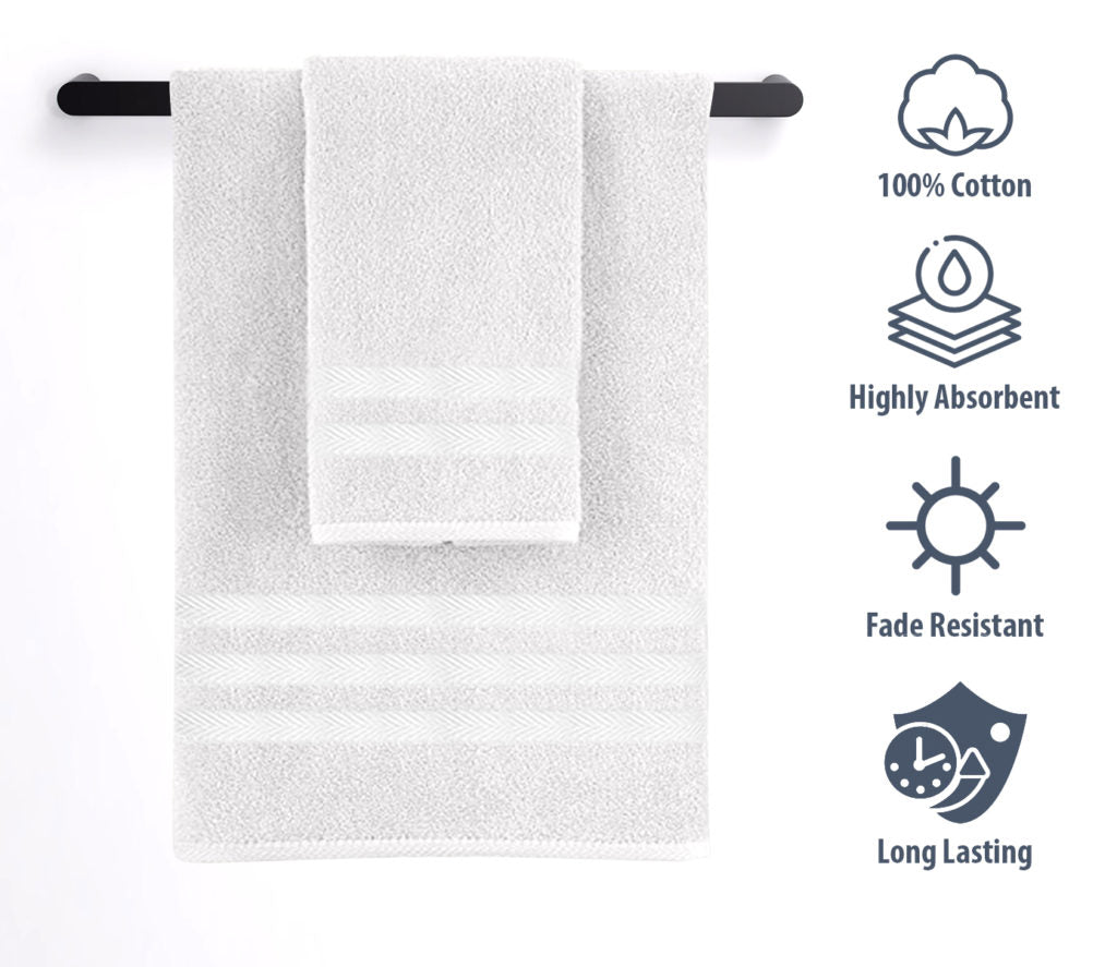6-Piece 100% Cotton Bath Towel Set image 3