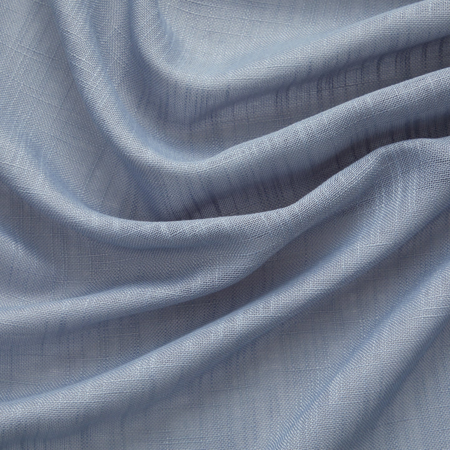 Privacy Faux Linen Textured Semi Sheer Curtain Panels