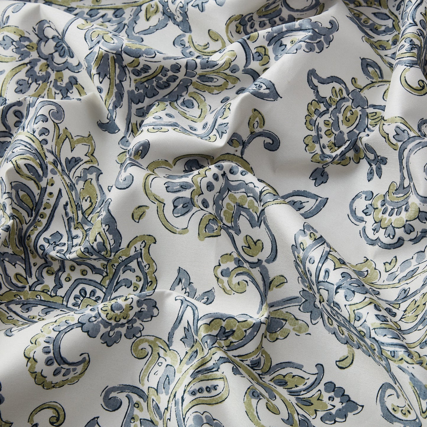 Amalfi Paisley Floral 100% Blackout Grommet Curtain Panels