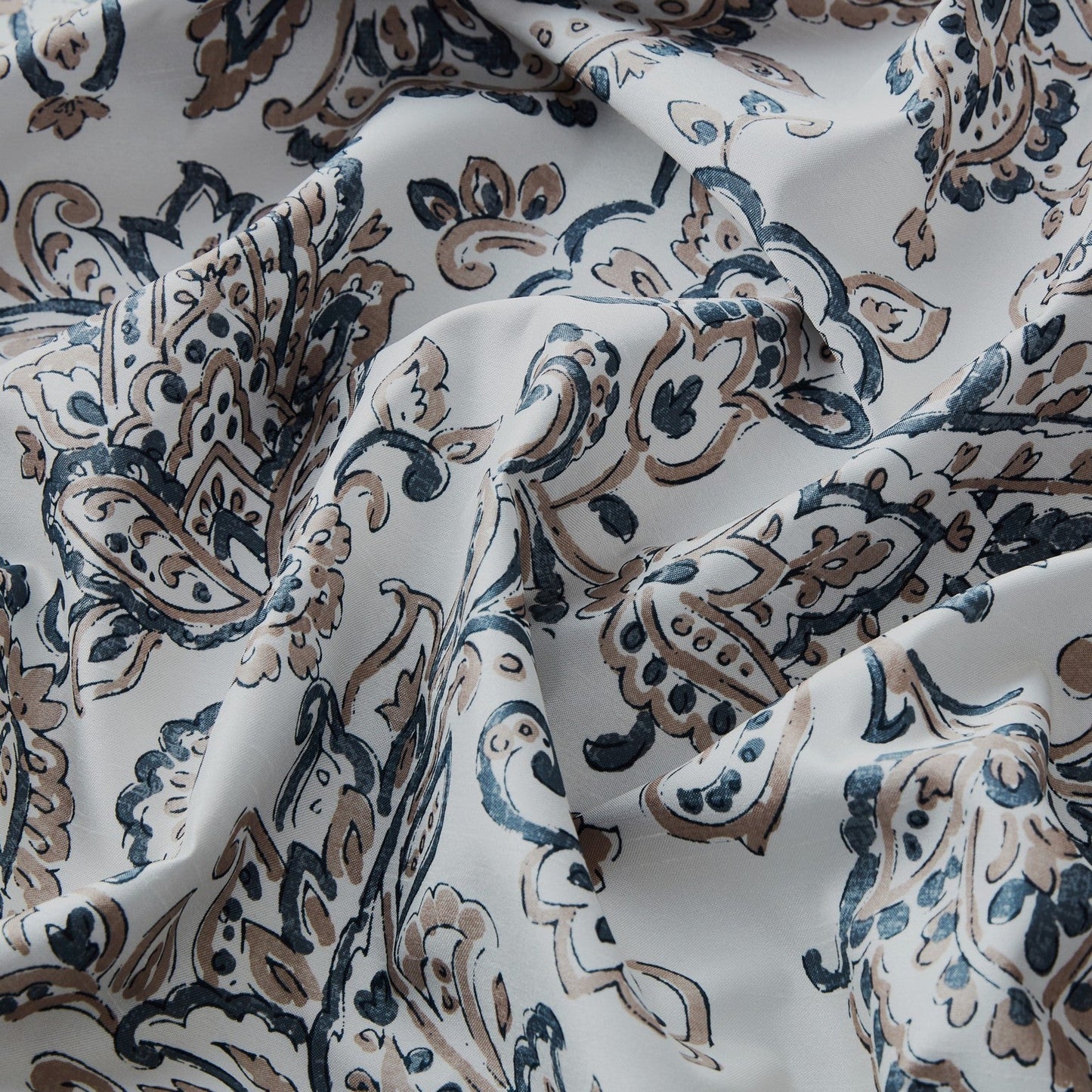 Amalfi Paisley Floral 100% Blackout Grommet Curtain Panels