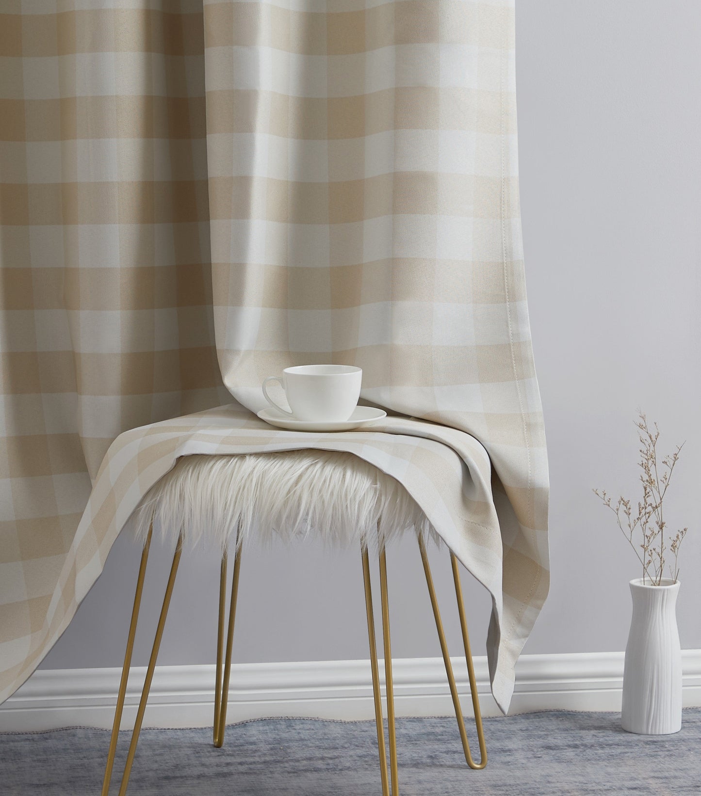 Andersen Buffalo Plaid 100% Blackout Grommet Curtain Panels