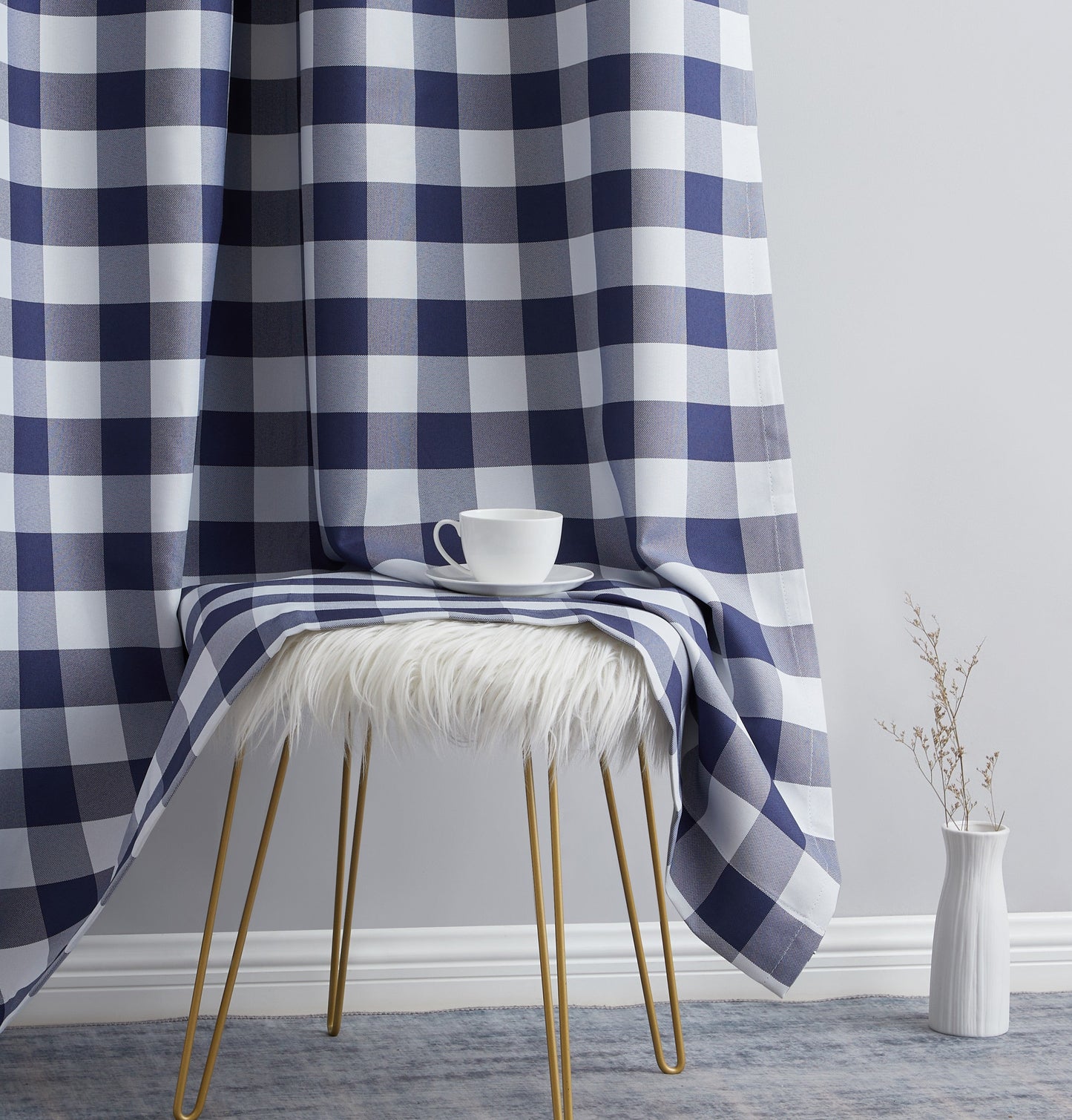 Andersen Buffalo Plaid 100% Blackout Grommet Curtain Panels