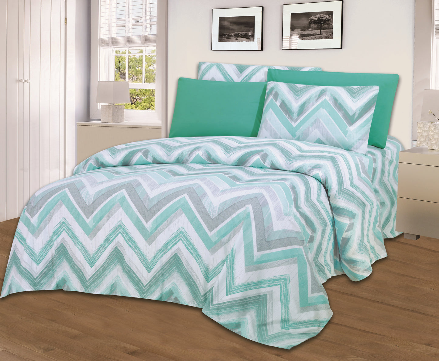 Hotel Dreams 1800 Series Printed Sheet Set – Extra Soft Luxury Bed Sheets (4–6 Piece)