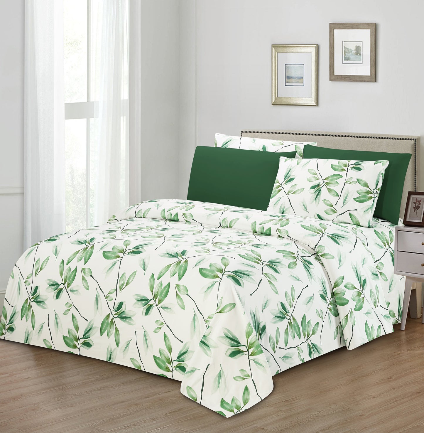 Hotel Dreams 1800 Series Printed Sheet Set – Extra Soft Luxury Bed Sheets (4–6 Piece)