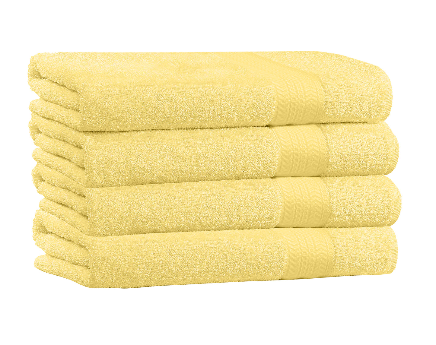 4-Pack Cotton Bath Towels – Extra Plush Soft Absorbent Towels (27x54)