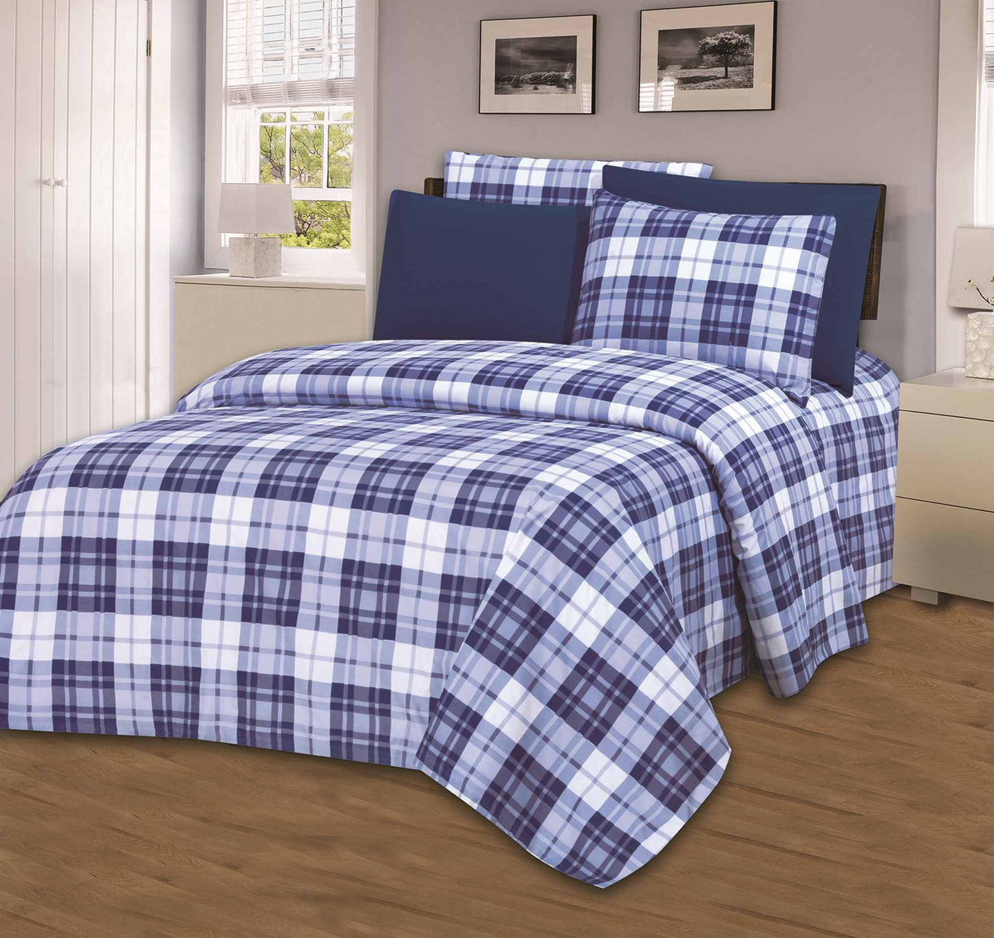 Hotel Dreams 1800 Series Printed Sheet Set – Extra Soft Luxury Bed Sheets (4–6 Piece)