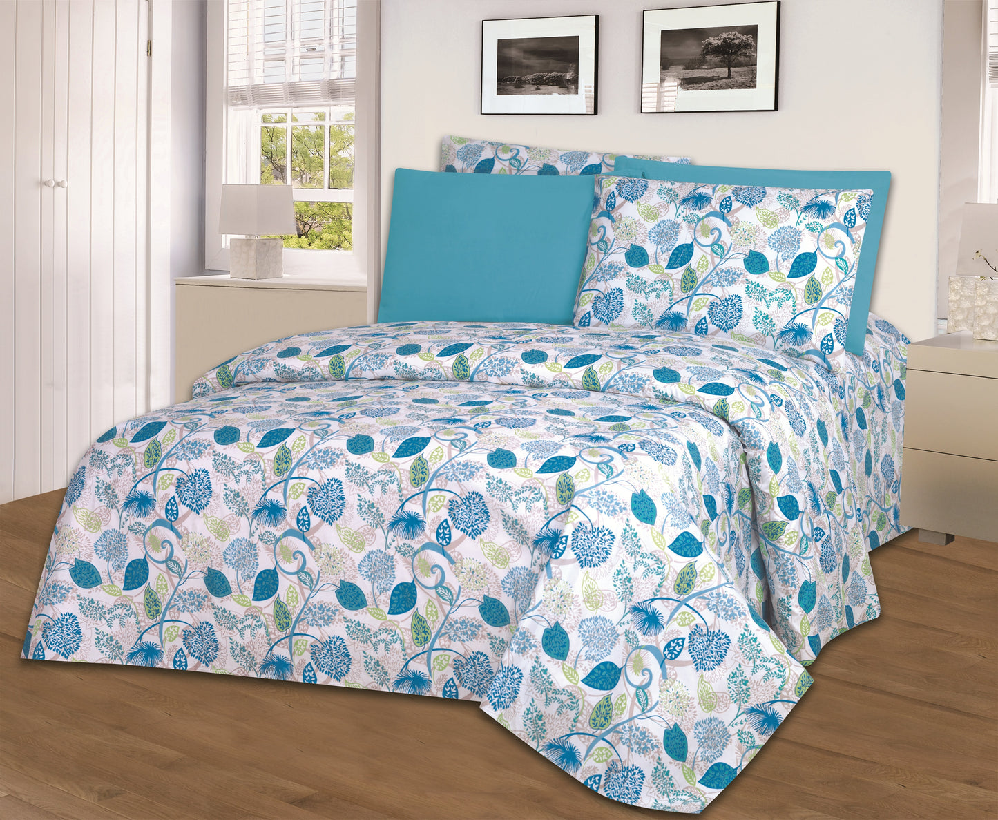 Hotel Dreams 1800 Series Printed Sheet Set – Extra Soft Luxury Bed Sheets (4–6 Piece)