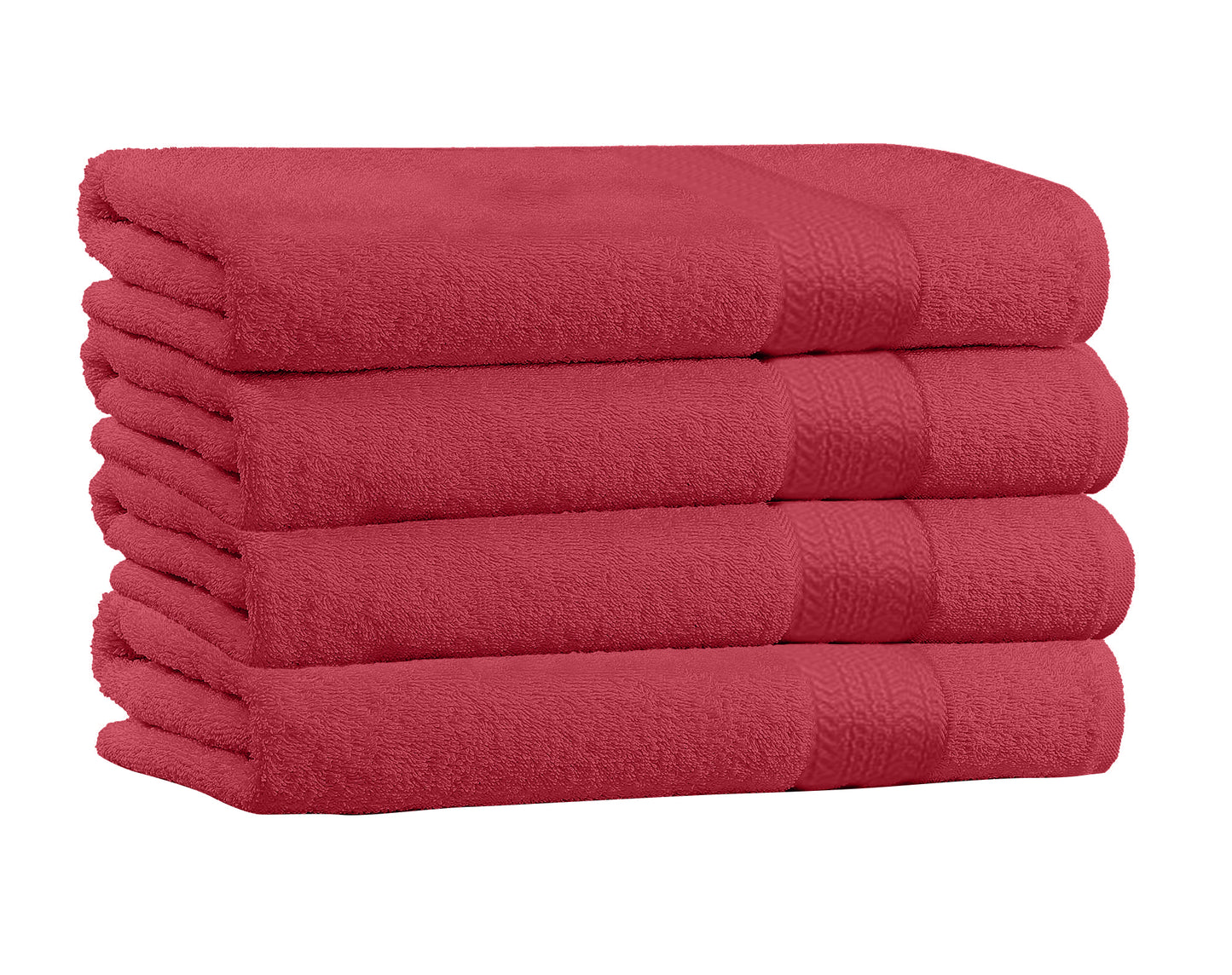 4-Pack Cotton Bath Towels – Extra Plush Soft Absorbent Towels (27x54)