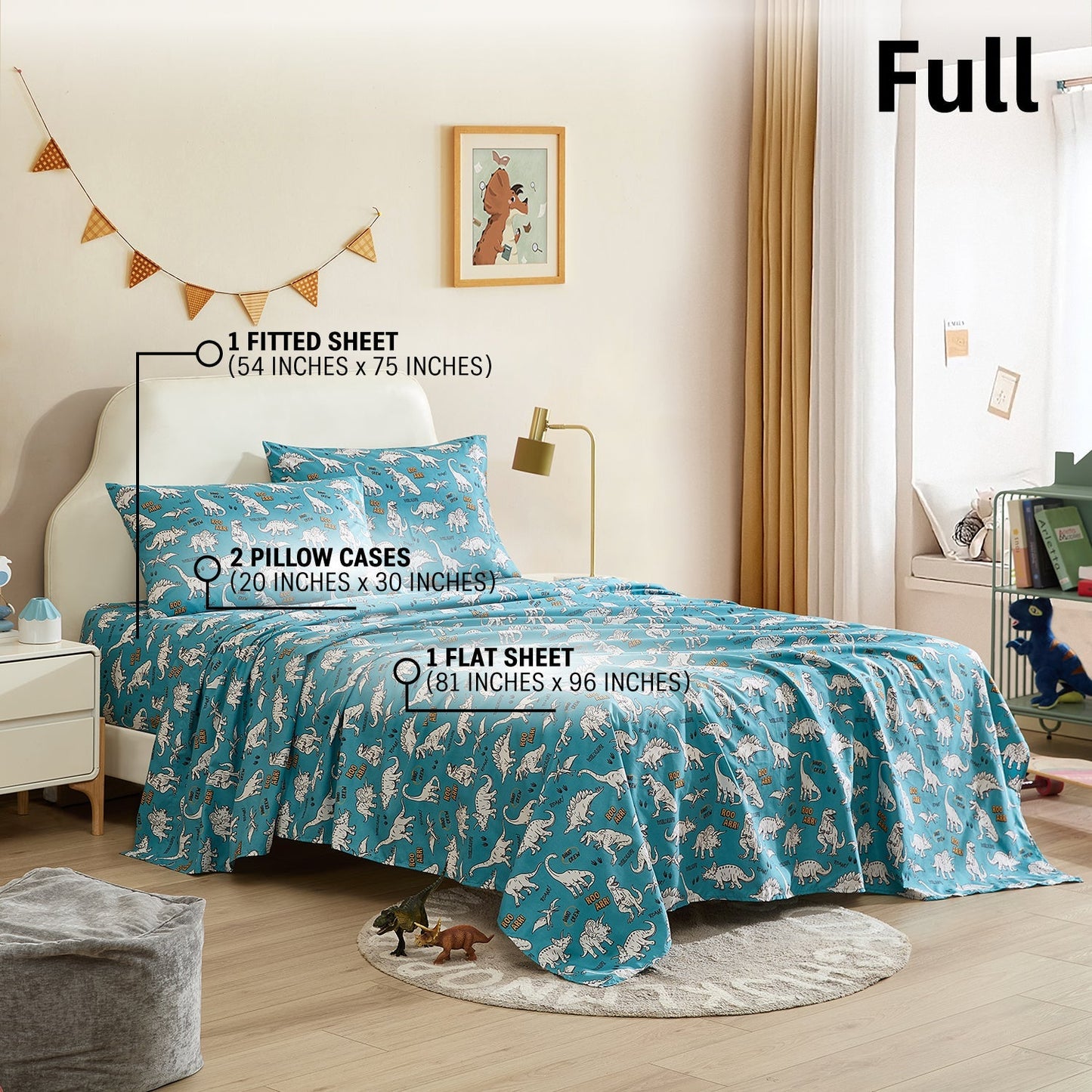 Dinosaur Kids Boys Bed Sheets