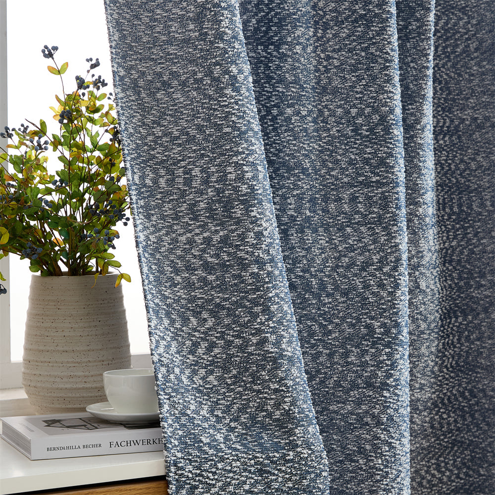 Easton Jacquard Semi Sheer Curtain Panels
