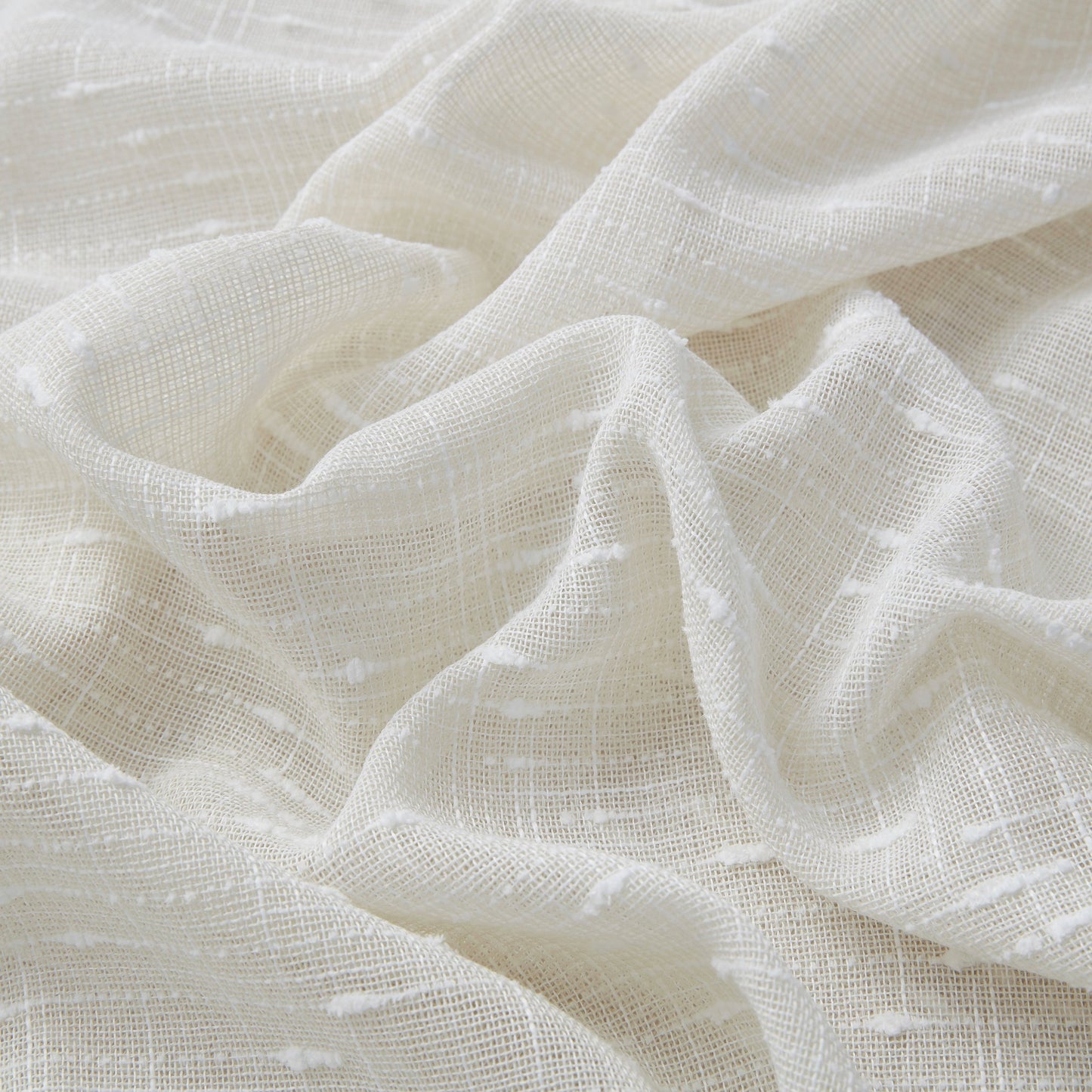 Emily Faux Linen Rod Pocket Back Tab Curtains