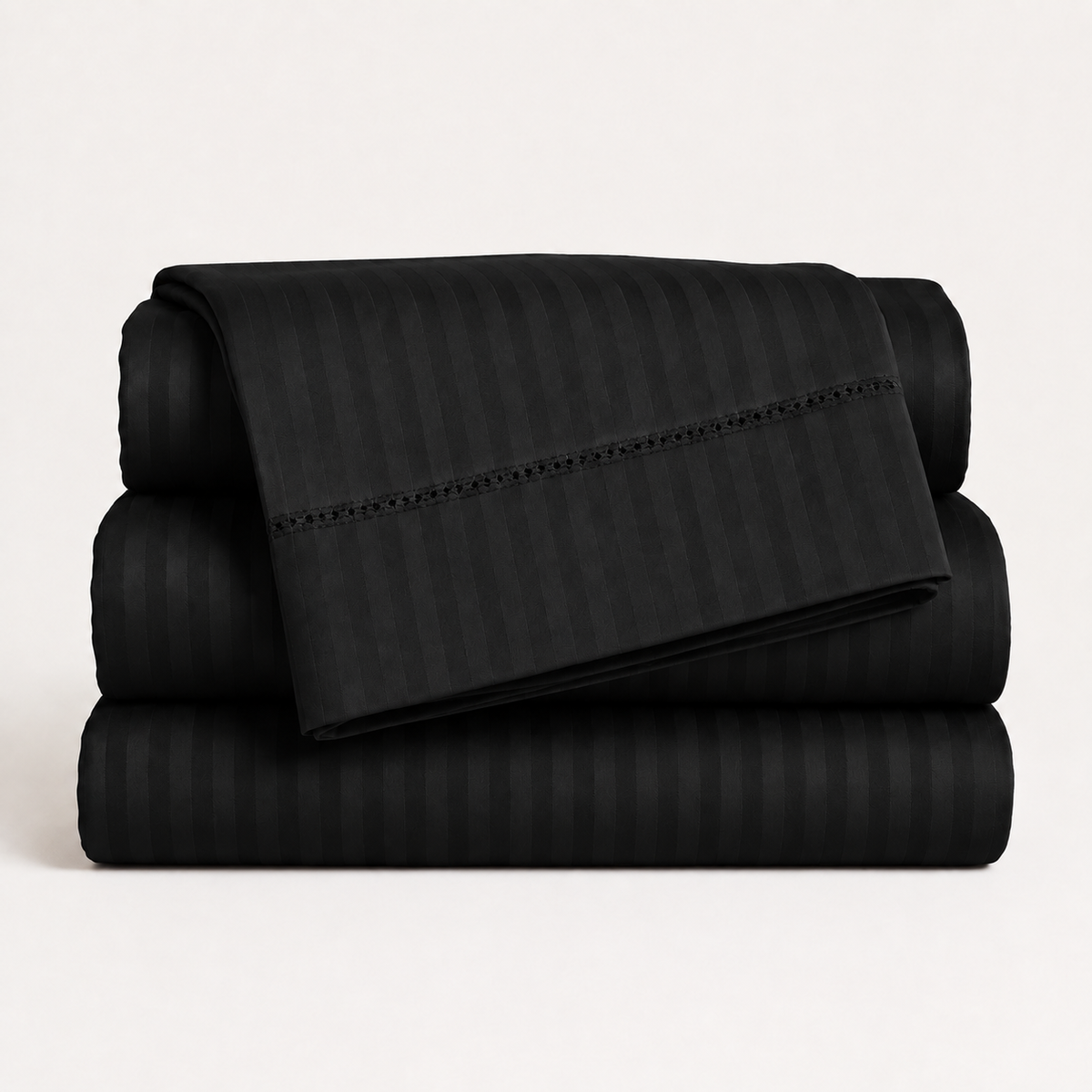 1500 Thread Count Egyptian Cotton Bed Sheet Set by Five Luxe Collection – Luxury Sateen Sheets with Elegant Hemstitch Design, Deep Pocket, Hotel Collection Bedding