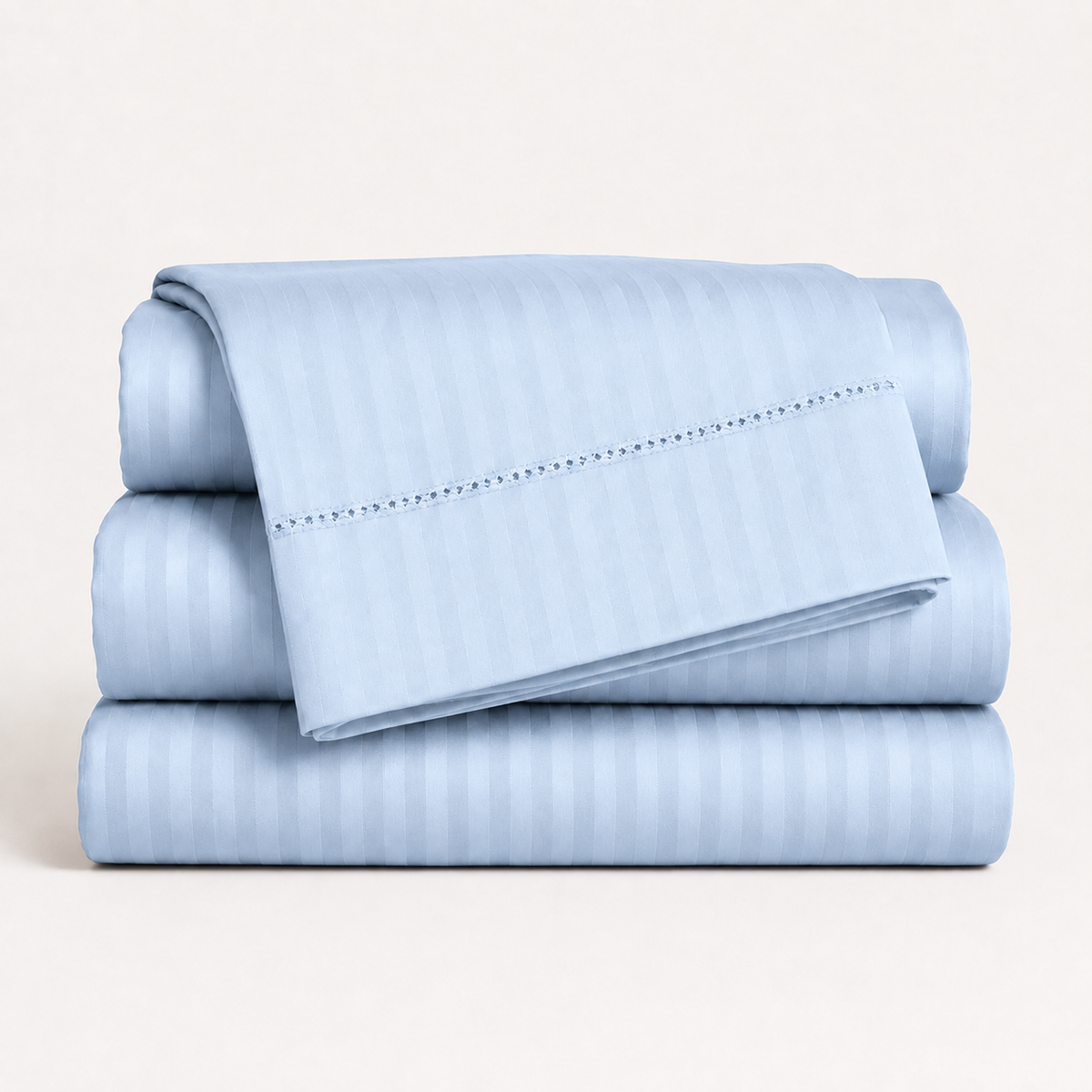 1500 Thread Count Egyptian Cotton Bed Sheet Set by Five Luxe Collection – Luxury Sateen Sheets with Elegant Hemstitch Design, Deep Pocket, Hotel Collection Bedding