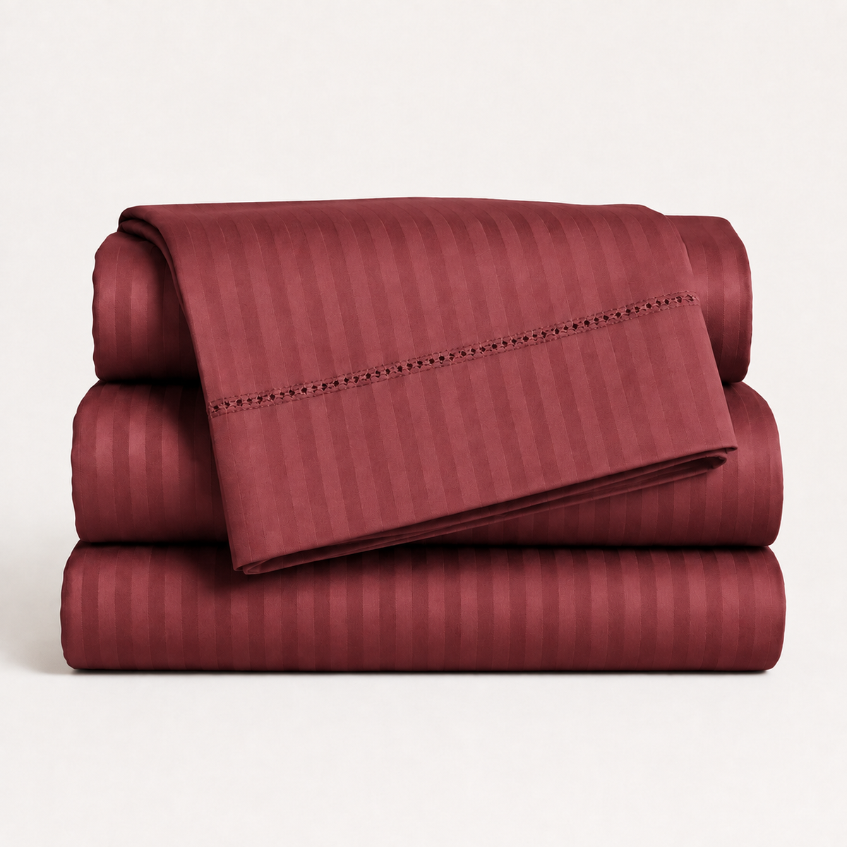 1500 Thread Count Egyptian Cotton Bed Sheet Set by Five Luxe Collection – Luxury Sateen Sheets with Elegant Hemstitch Design, Deep Pocket, Hotel Collection Bedding