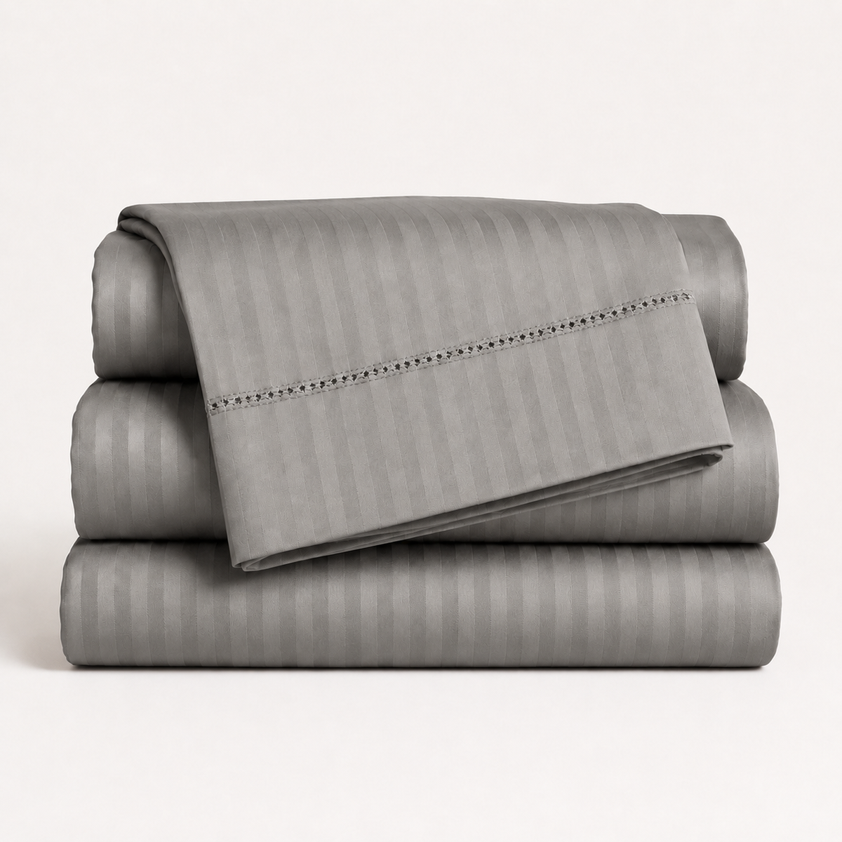 1500 Thread Count Egyptian Cotton Bed Sheet Set by Five Luxe Collection – Luxury Sateen Sheets with Elegant Hemstitch Design, Deep Pocket, Hotel Collection Bedding