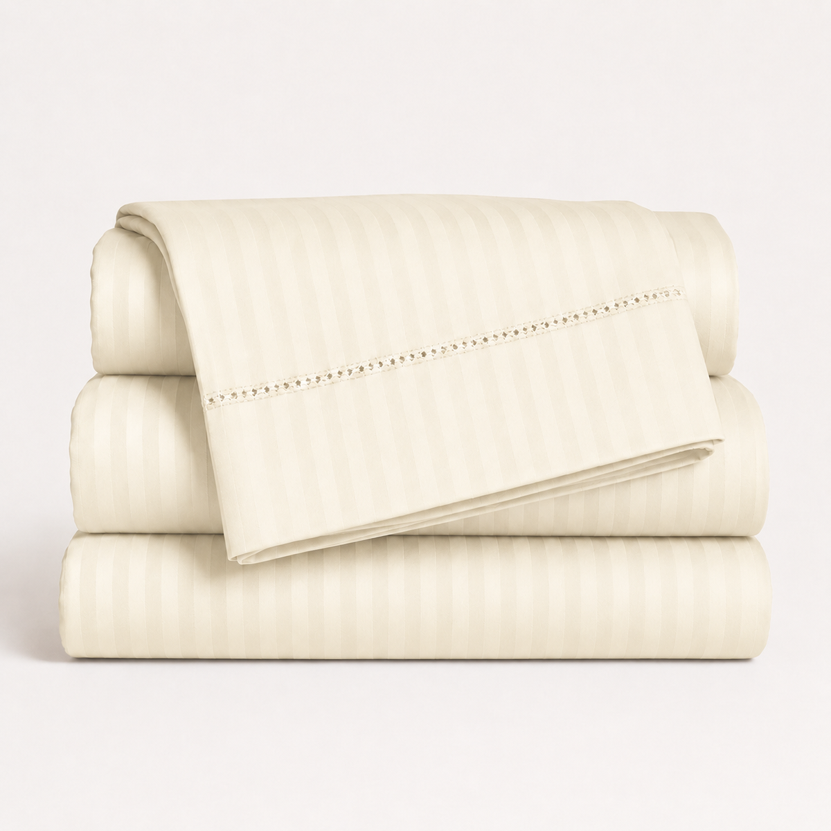 1500 Thread Count Egyptian Cotton Bed Sheet Set by Five Luxe Collection – Luxury Sateen Sheets with Elegant Hemstitch Design, Deep Pocket, Hotel Collection Bedding