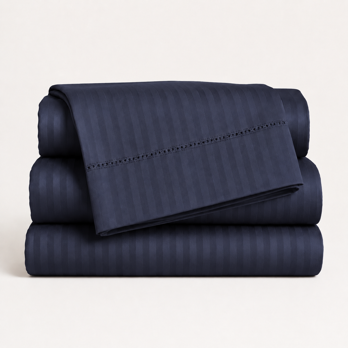 1500 Thread Count Egyptian Cotton Bed Sheet Set by Five Luxe Collection – Luxury Sateen Sheets with Elegant Hemstitch Design, Deep Pocket, Hotel Collection Bedding