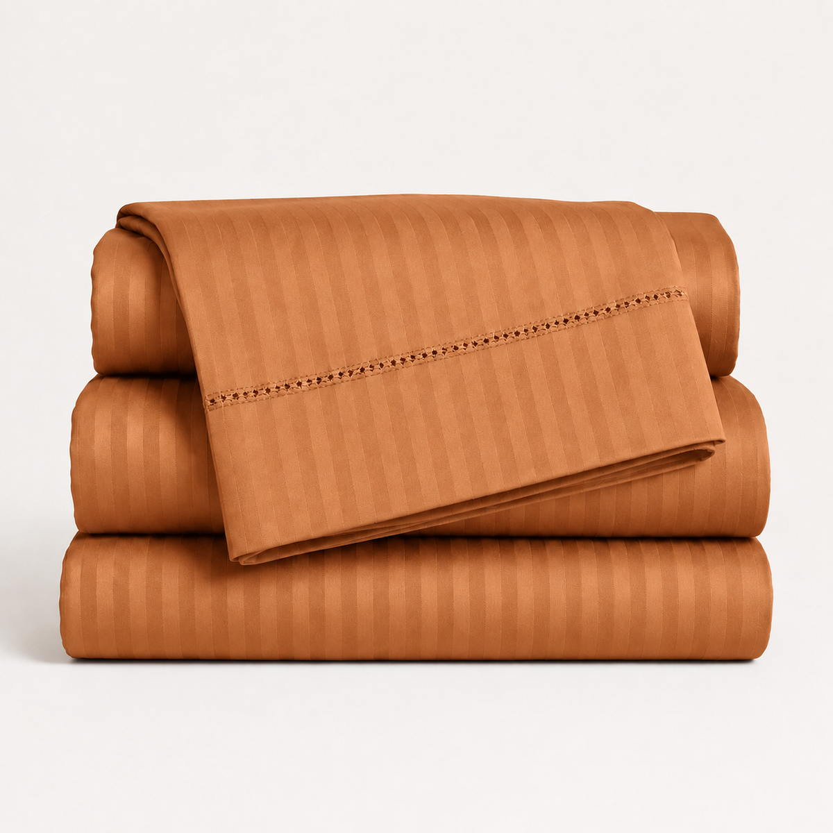 1500 Thread Count Egyptian Cotton Bed Sheet Set by Five Luxe Collection – Luxury Sateen Sheets with Elegant Hemstitch Design, Deep Pocket, Hotel Collection Bedding