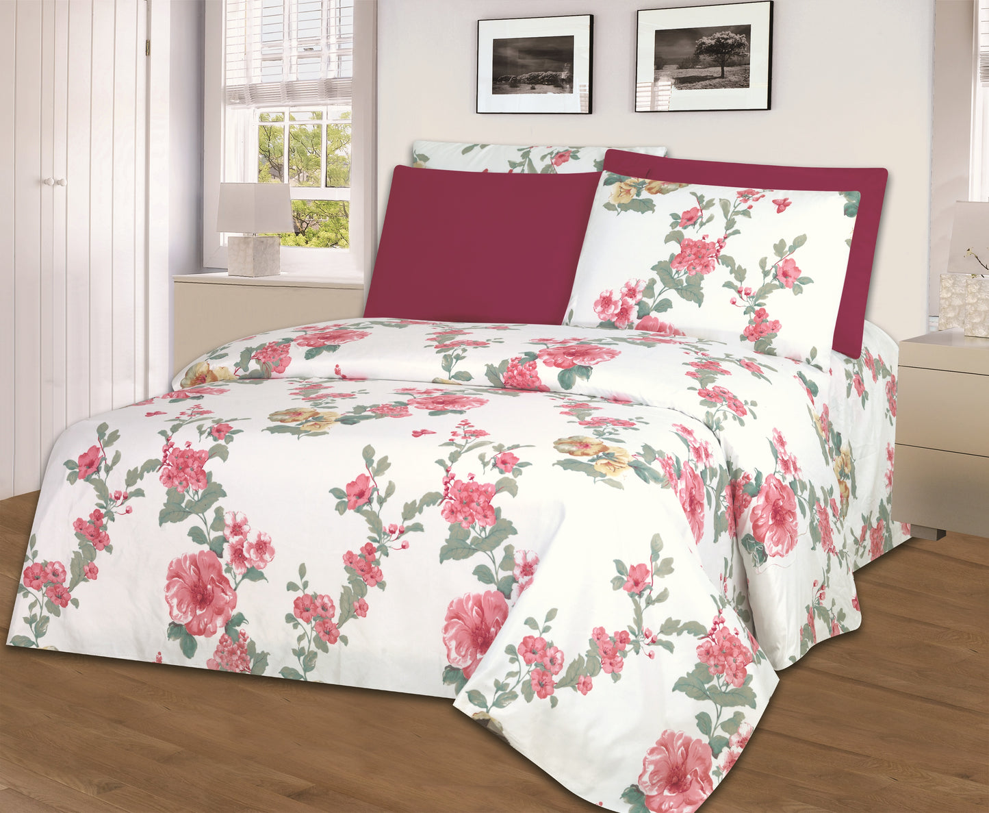 Hotel Dreams 1800 Series Printed Sheet Set – Extra Soft Luxury Bed Sheets (4–6 Piece)