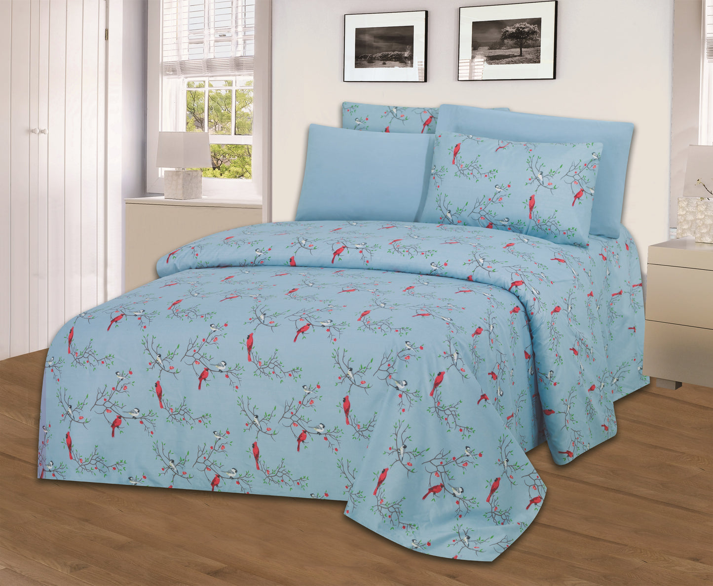 Hotel Dreams 1800 Series Printed Sheet Set – Extra Soft Luxury Bed Sheets (4–6 Piece)