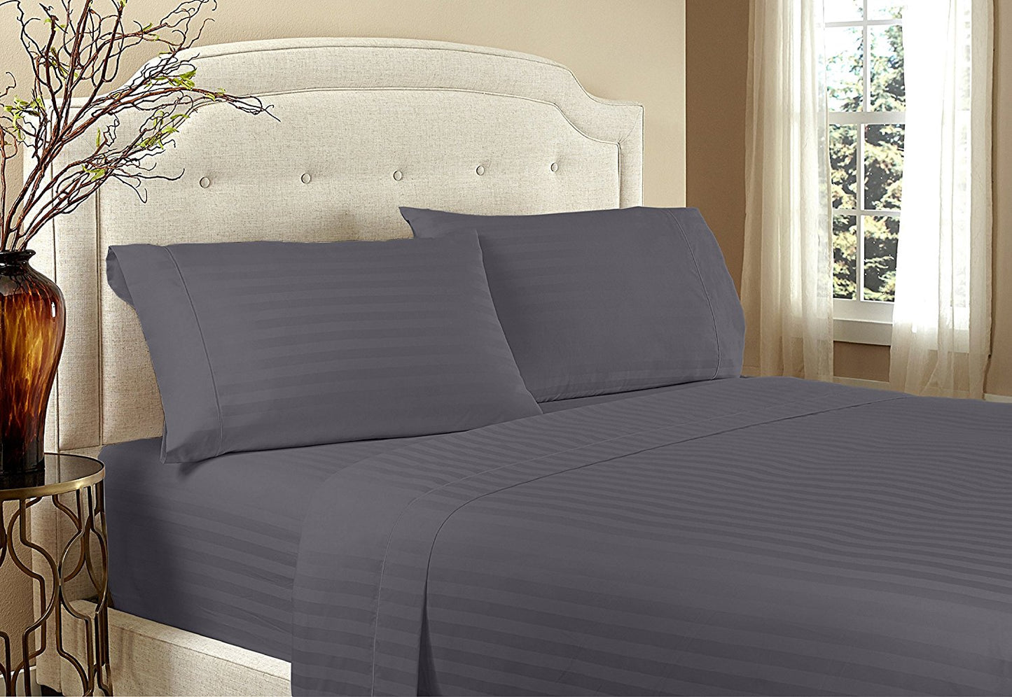 1800 Series Embossed Sheets – Deep Pocket Soft & Breathable Bed Set