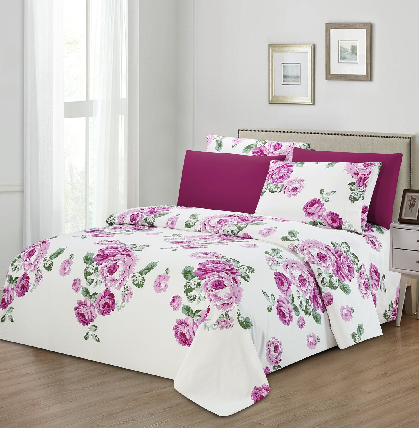 Hotel Dreams 1800 Series Printed Sheet Set – Extra Soft Luxury Bed Sheets (4–6 Piece)