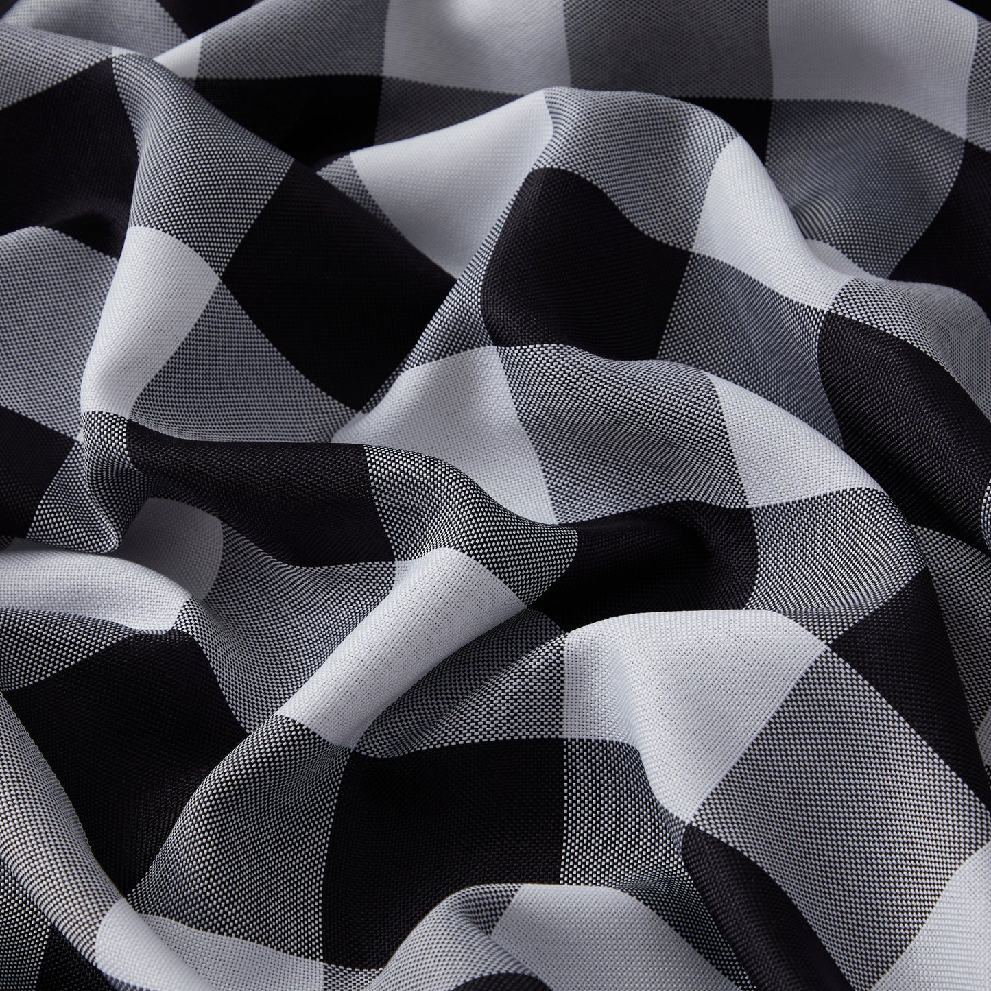 Hilltop Buffalo Check Textured Grommet Room Darkening Curtain Panels