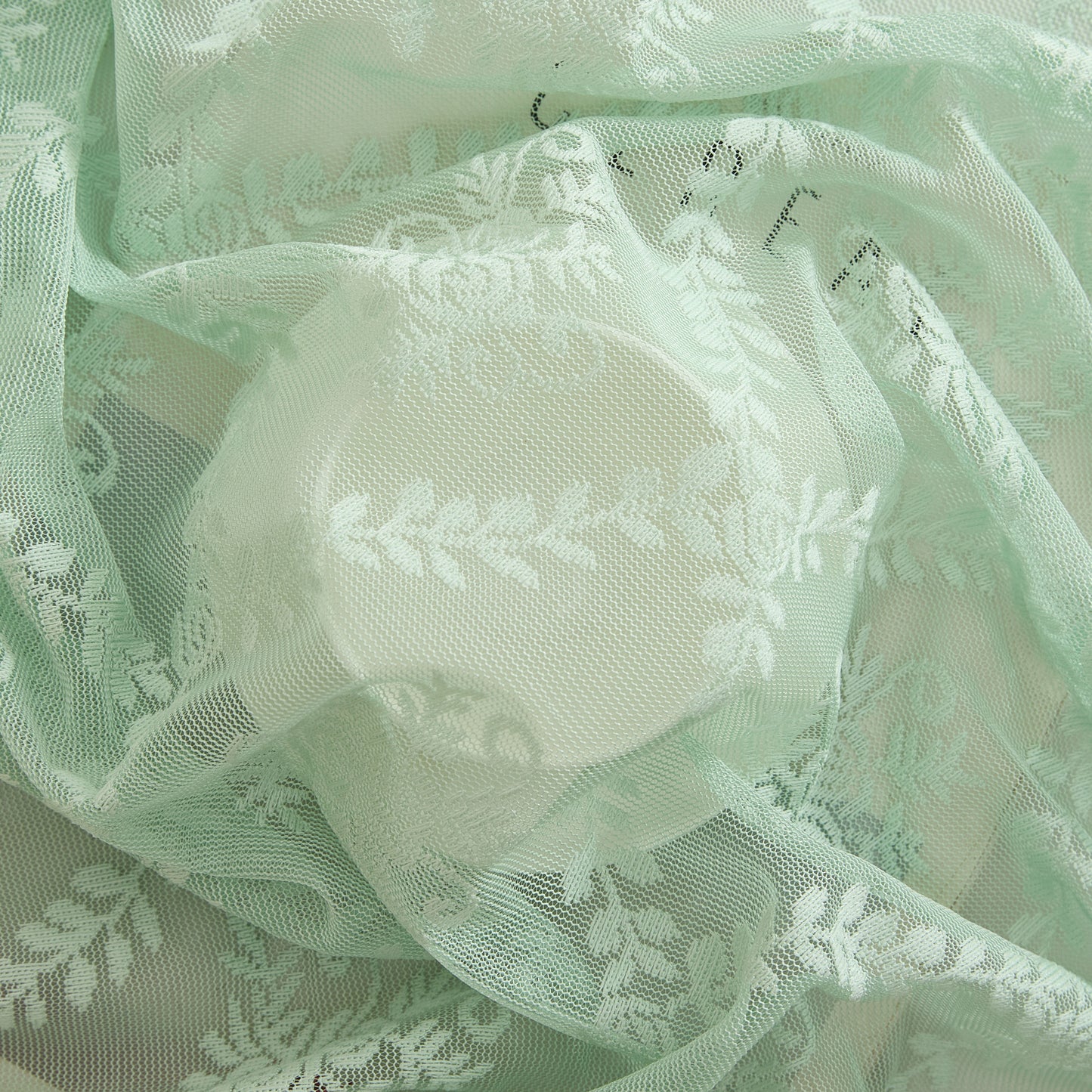 Isabella Floral Sheer Rod Pocket Lace Tiers