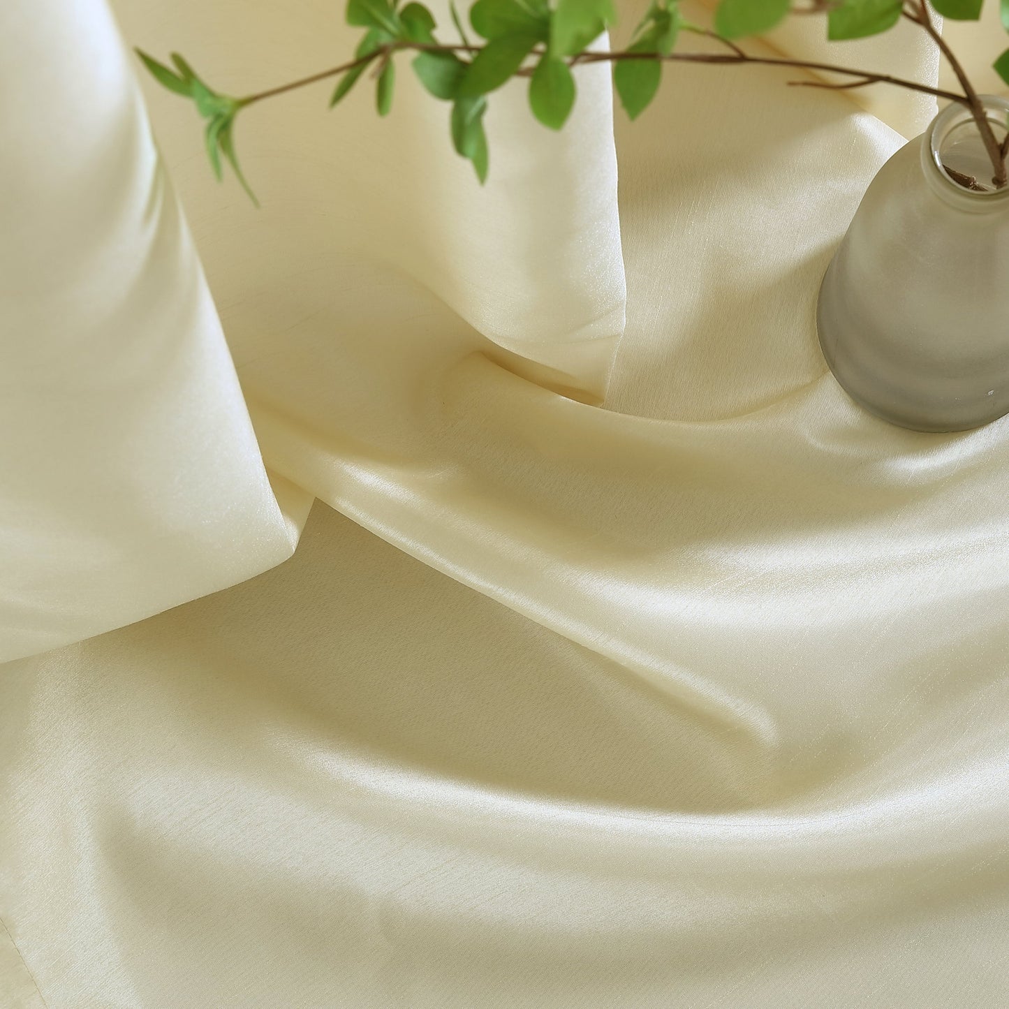 Jefferson Faux Silk Grommet Curtain Panels