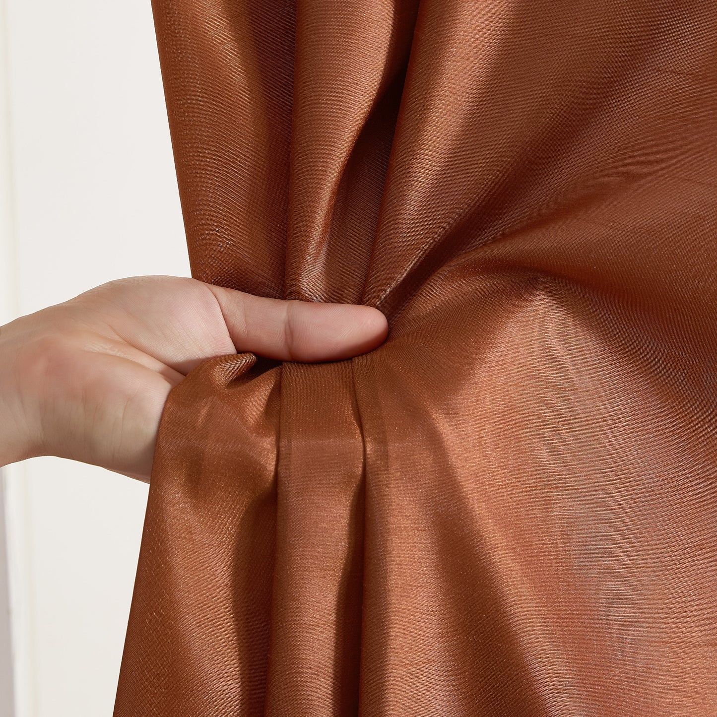 Jefferson Faux Silk Grommet Curtain Panels