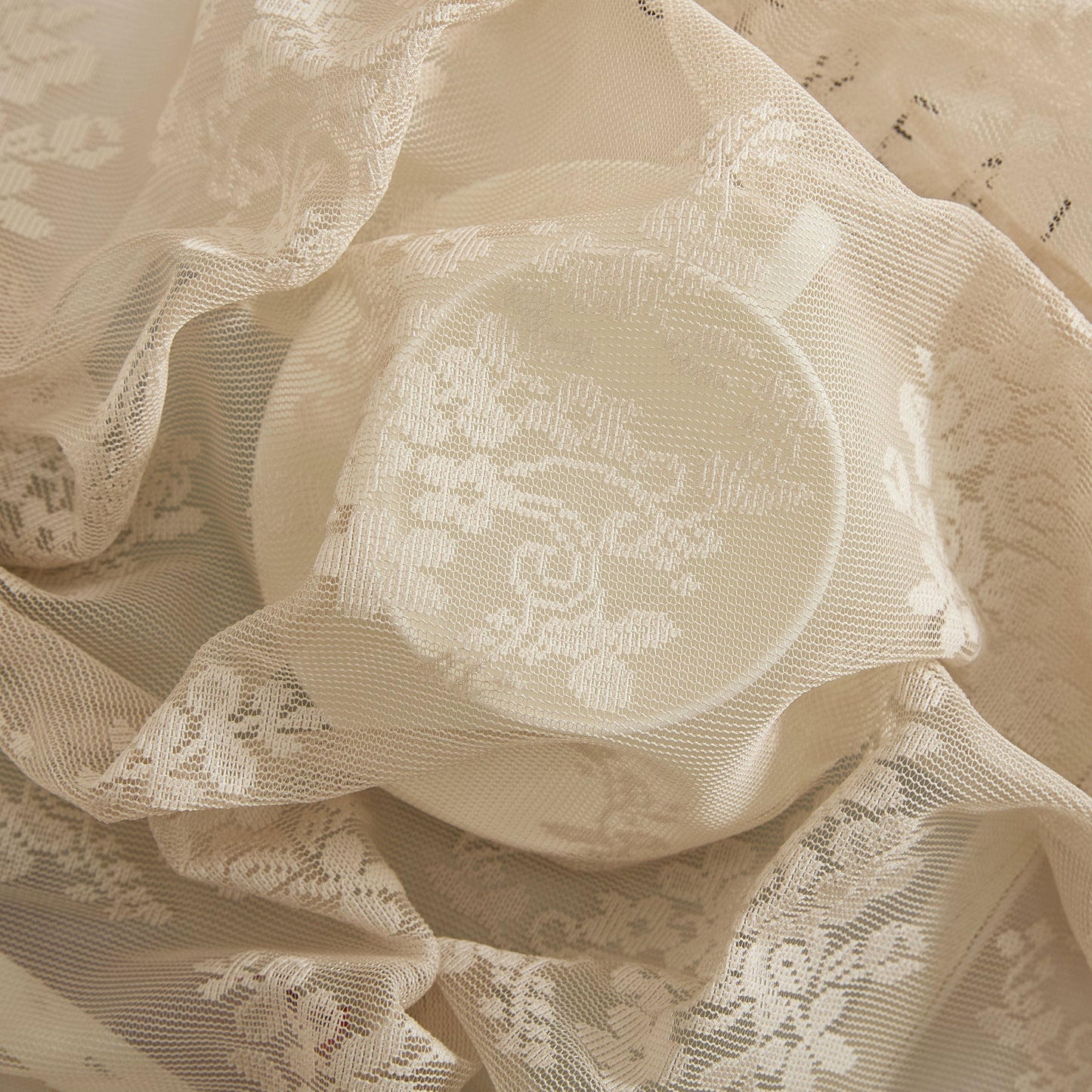 Jolene Floral Lace Fabric Rectangle Tablecloth