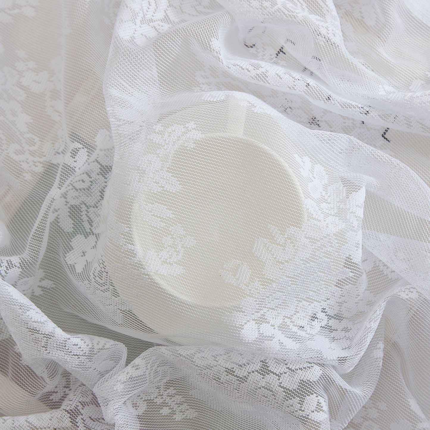 Jolene Floral Sheer Rod Pocket Lace Tiers