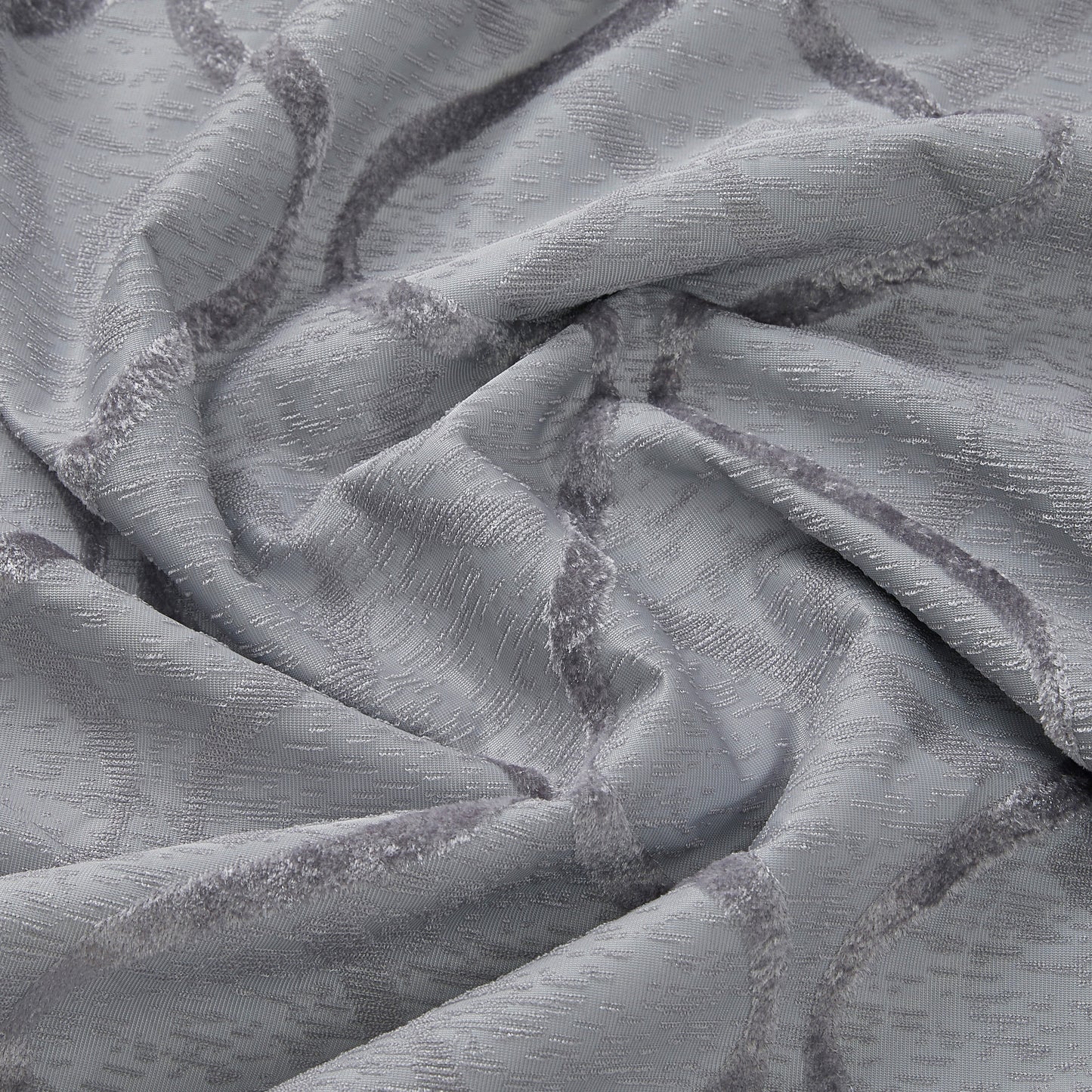 Versailles Lattice Flocked 100% Blackout Grommet Curtain Panels