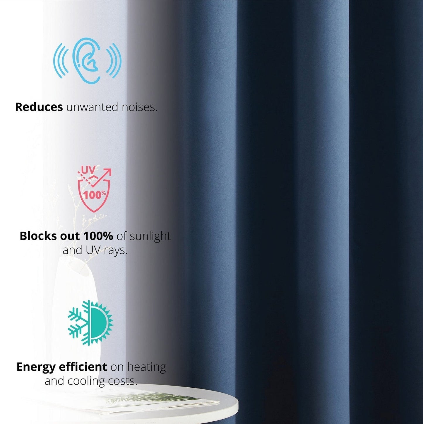 Laurance 100% Blackout Grommet Curtain Panels