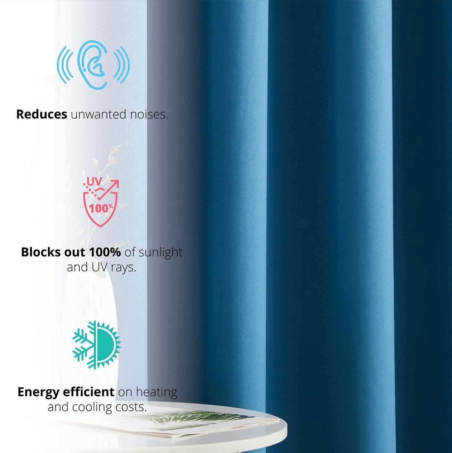 Laurance 100% Blackout Grommet Curtain Panels