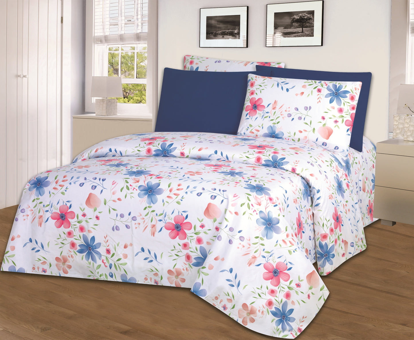 Hotel Dreams 1800 Series Printed Sheet Set – Extra Soft Luxury Bed Sheets (4–6 Piece)