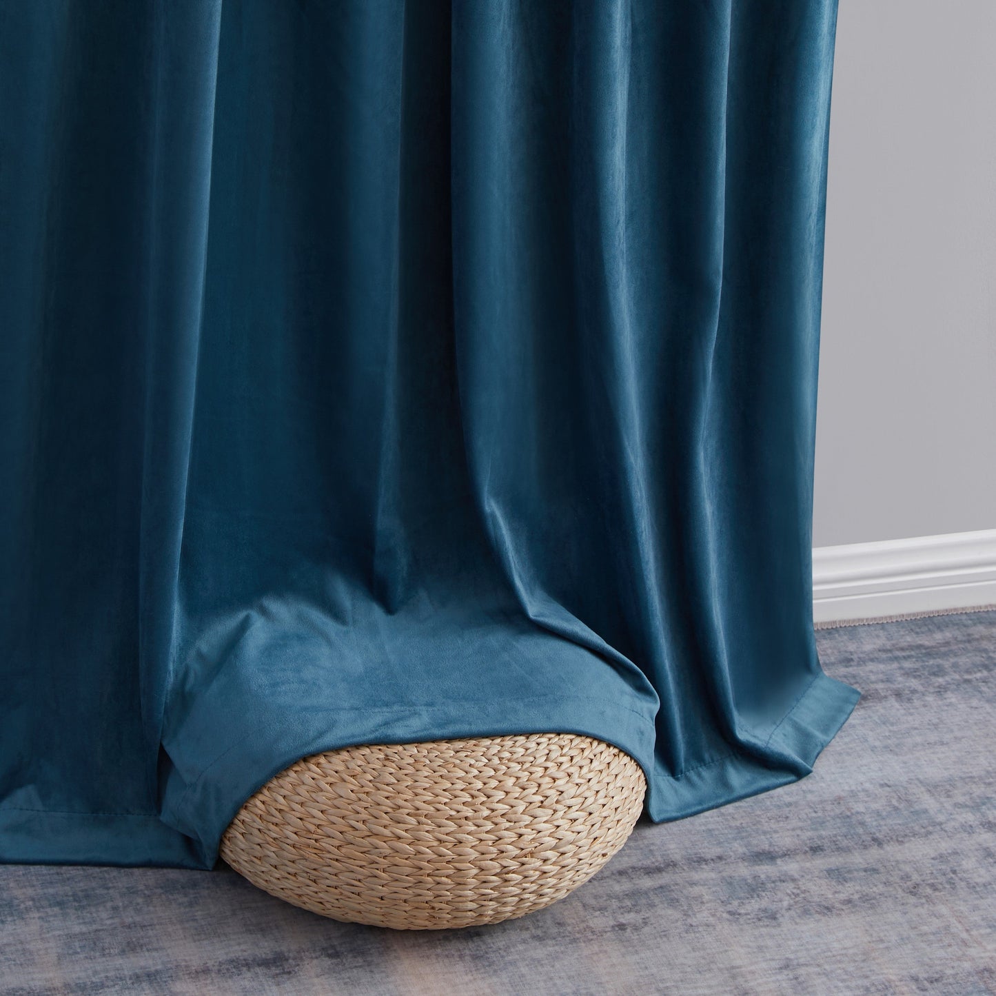 Sawyer Velvet Grommet Room Darkening Curtain Panels