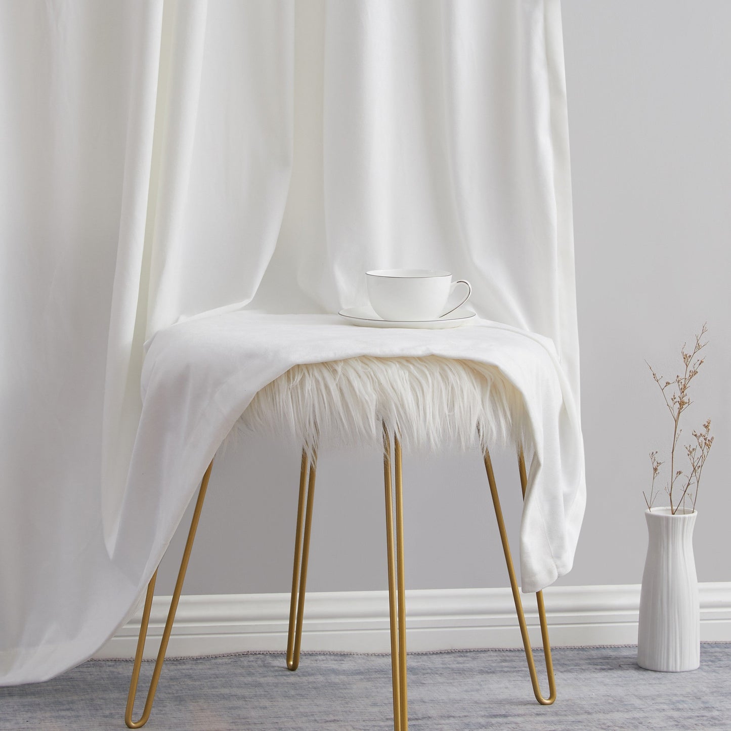 Lopez Velvet Back Tab Rod Pocket Room Darkening Curtain Panels
