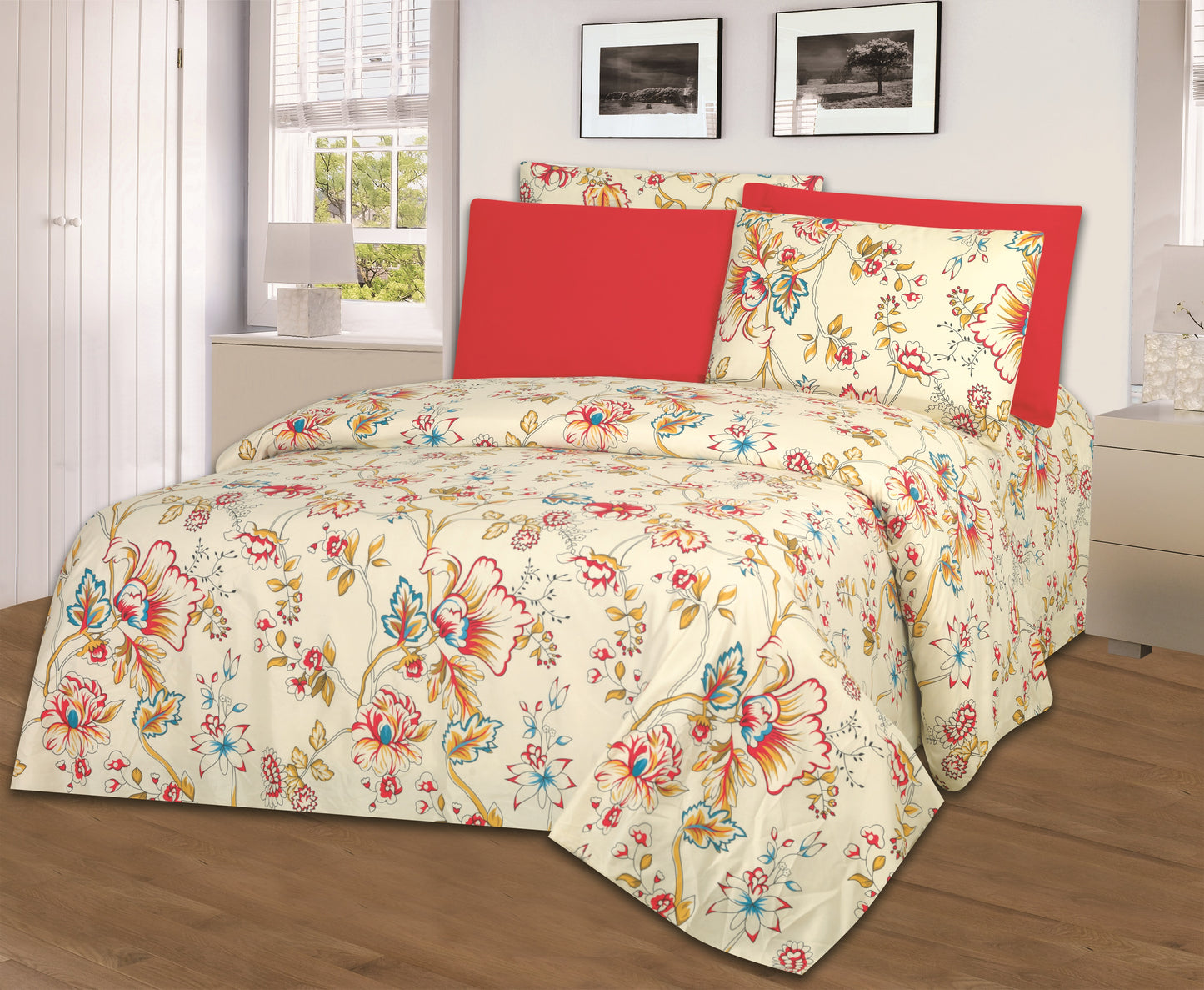 Hotel Dreams 1800 Series Printed Sheet Set – Extra Soft Luxury Bed Sheets (4–6 Piece)
