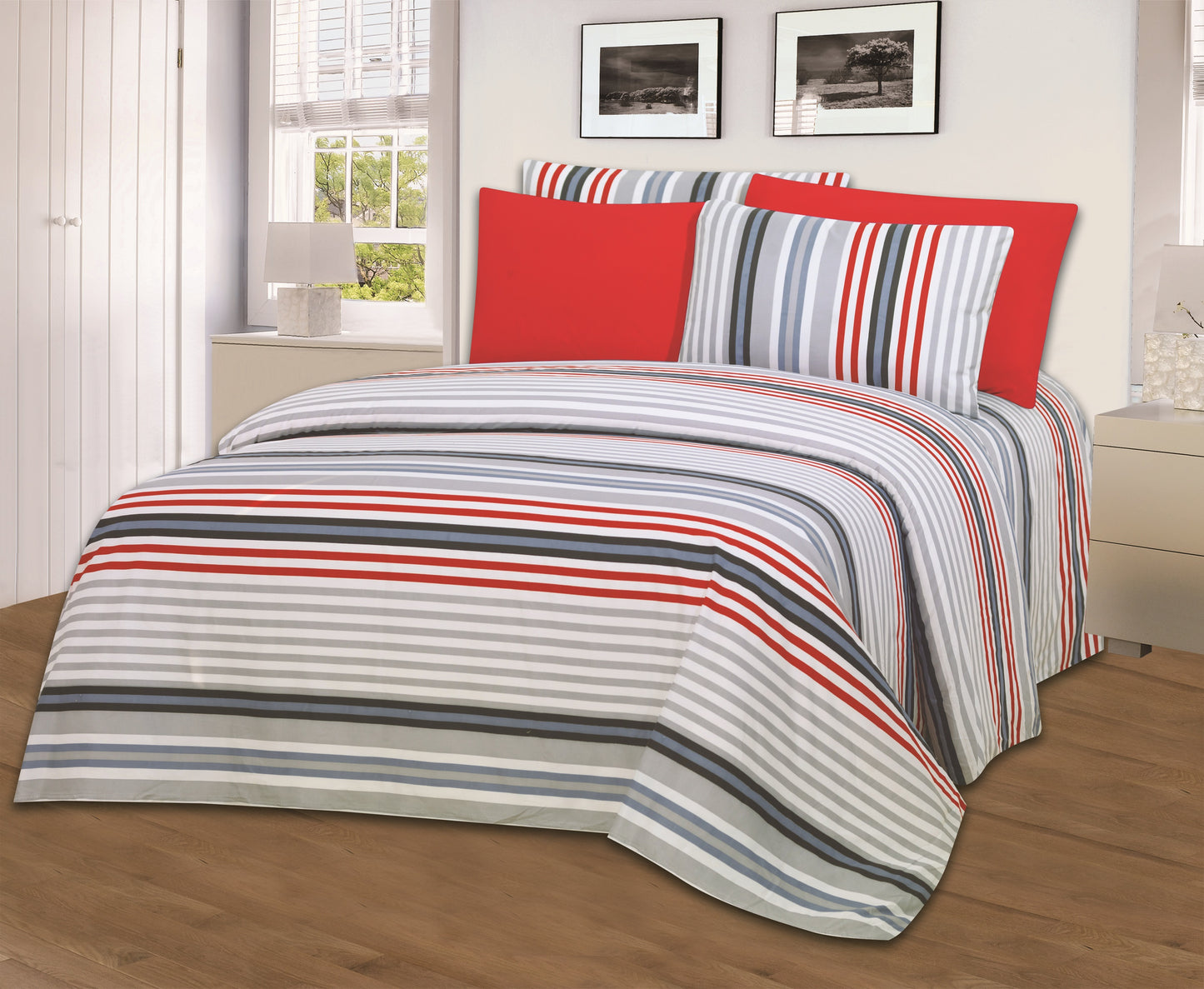 Hotel Dreams 1800 Series Printed Sheet Set – Extra Soft Luxury Bed Sheets (4–6 Piece)