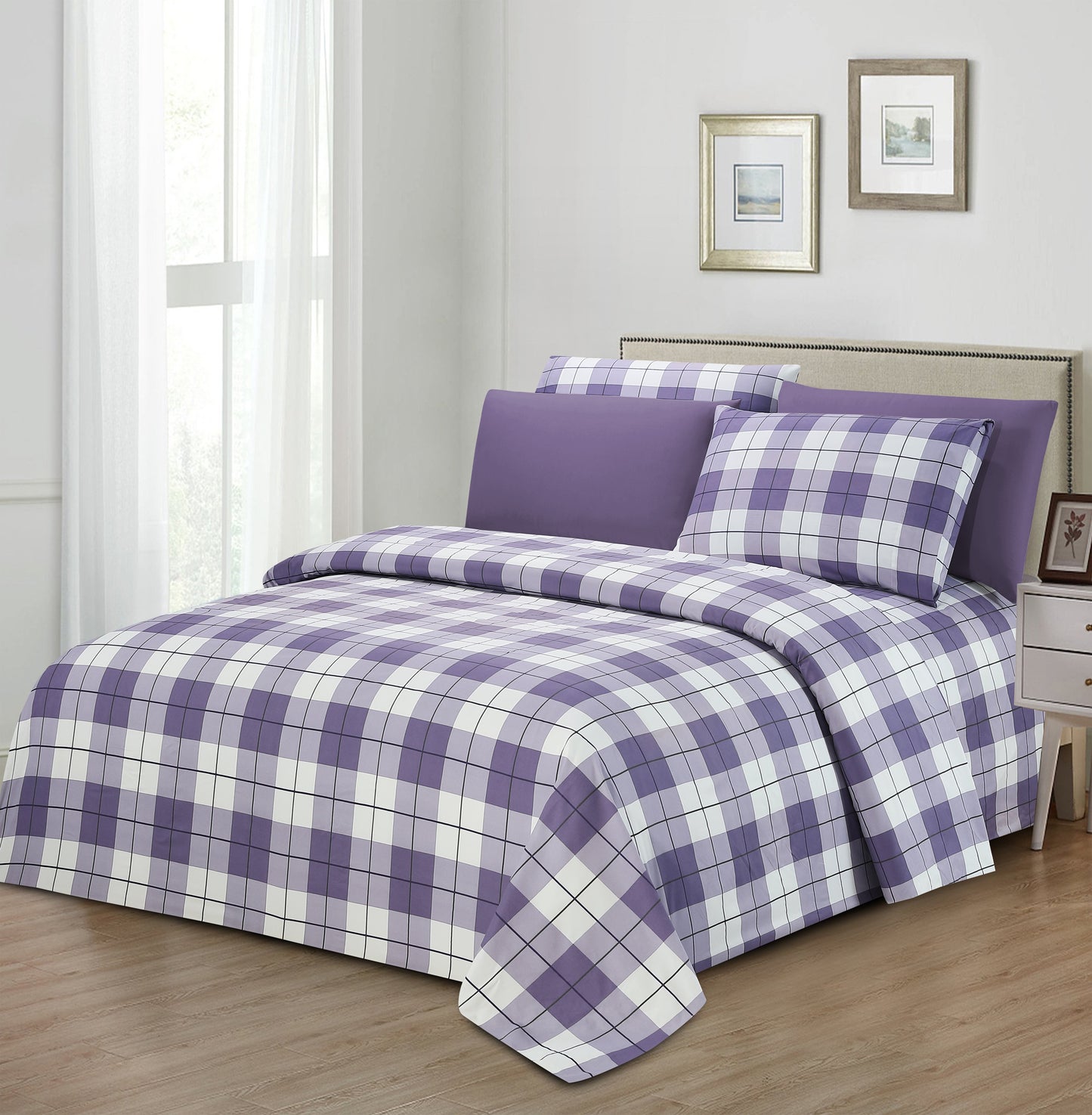 Hotel Dreams 1800 Series Printed Sheet Set – Extra Soft Luxury Bed Sheets (4–6 Piece)