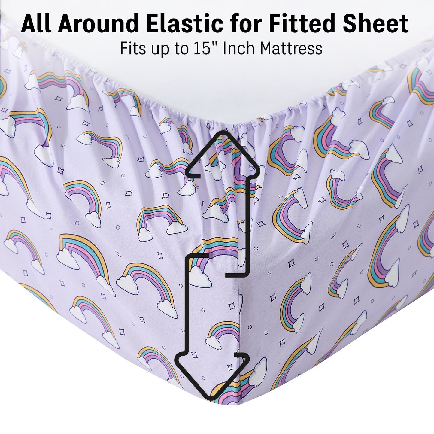 Rainbow Girls Kids Bed Sheets