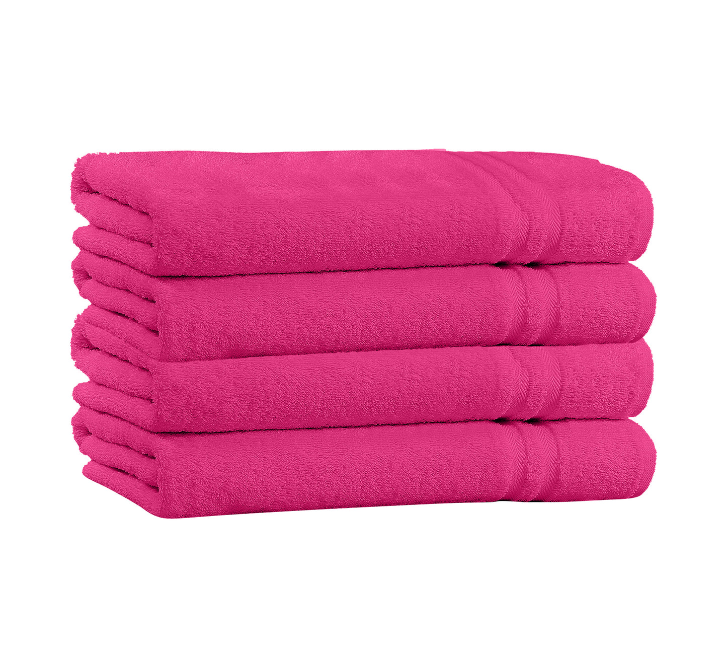 4-Pack Cotton Bath Towels – Extra Plush Soft Absorbent Towels (27x54)