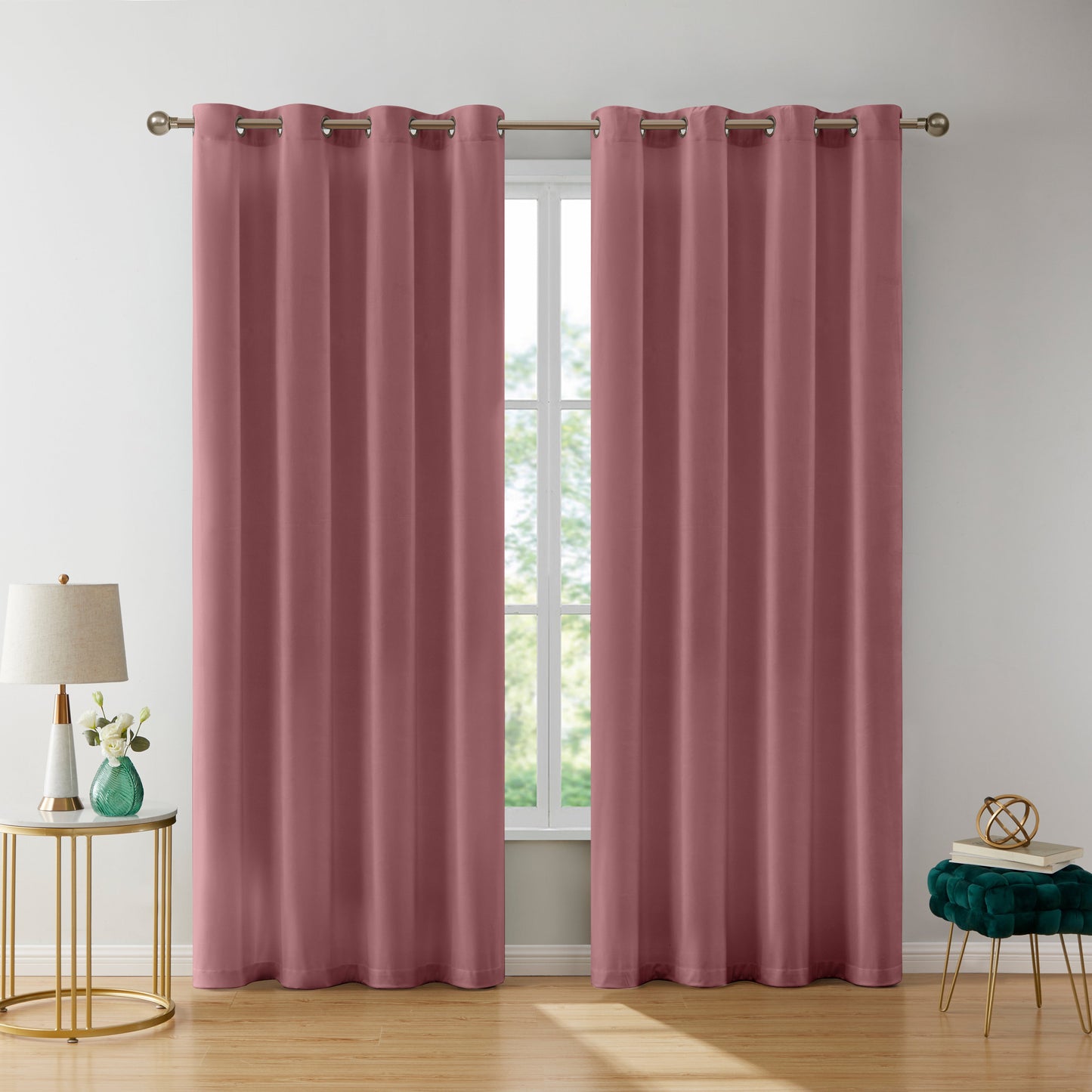 Sawyer Velvet Grommet Room Darkening Curtain Panels
