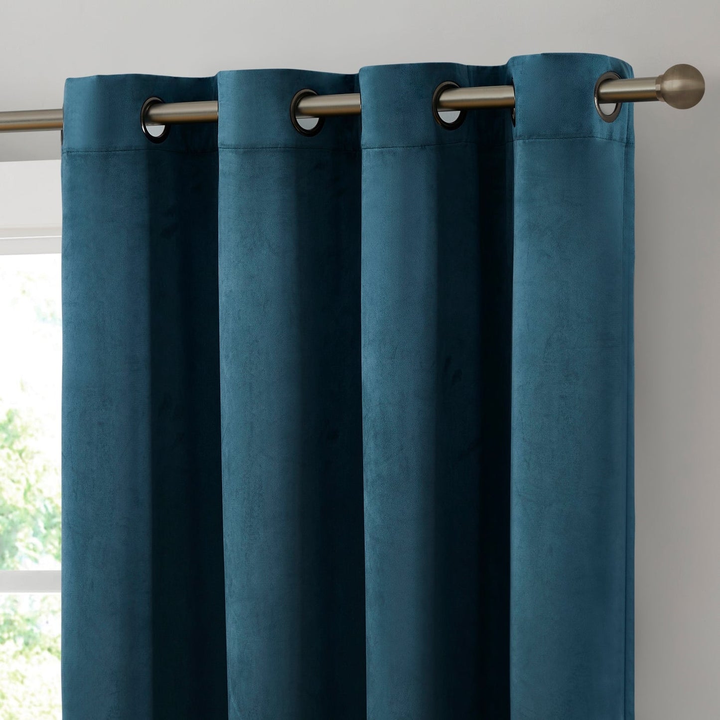 Sawyer Velvet Grommet Room Darkening Curtain Panels