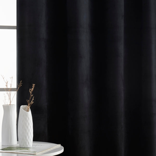 Sawyer Velvet Grommet Room Darkening Curtain Panels